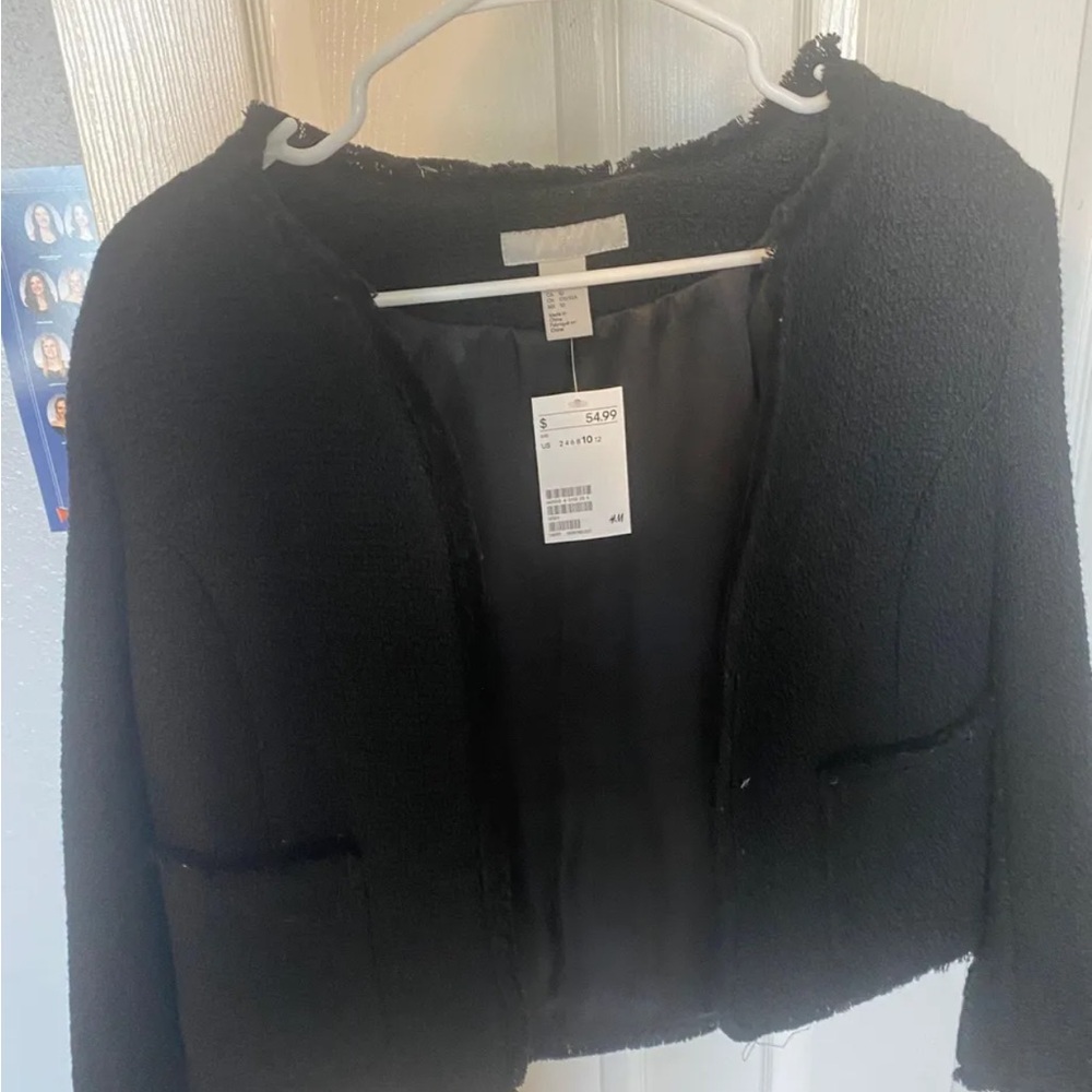 H&M Black Blazer Classic Suit Jacket
